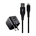 Ativa Charging Pack, Wall Charger, 2 USB, USB-A to Lighting Cable 1 thumbnail image