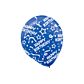 Amscan Latex Confetti Birthday Balloons, 12", Bright Royal Blue, 6 Balloons Per Pack, Set Of 3 Packs 1 thumbnail image