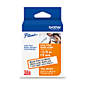 Brother P-touch TZeAF231, Acid-Free Laminated, ~1/2in (12mm) x 26.2ft (8m), Black on White Label Tape 1 thumbnail image