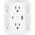 Belkin 6-Outlet Surge Protector Power Strip, Wall-Mountable with 6 AC Outlets, Overvoltage Protection, LED Indicator - SRA008P6TT 1 thumbnail image
