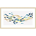 Amanti Art Under Water Sea Life by Isabelle Z Wood Framed Wall Art Print, 41”W x 24”H, Natural