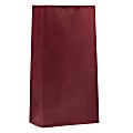 JAM Paper® Medium Kraft Lunch Bags, 9 3/4 x 5 x 3, Red, Pack Of 25 Bags