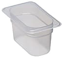 Cambro Translucent GN 1/9 Food Pan, 4"H x 4-1/4"W x 6-15/16"D, Pack Of 6 Containers 1 thumbnail image