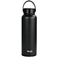 Gibson WAO Thermal Bottle With Lid, 38 Oz, Matte Black