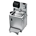 Zurn JUST Stainless Steel Portable Hand Washing Station, 53-3/4”H x 29-5/8”W x 23-3/16”D, Silver 1 thumbnail image