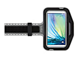 Belkin Slim Fit Armband - Arm pack for cell phone - neoprene - blacktop - for Samsung Galaxy S6