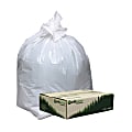 Webster® EarthSense® 0.7 mil Trash Bags, 13 gal, 24"H x 32"W, 75% Recycled, White, 150 Bags