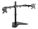 V7 Dual Desktop Monitor Stand - 13" to 32" Screen Support - 35.28 lb Load Capacity - 11"- Desktop, Freestanding - Steel, Aluminum, Plastic - Black - 1 thumbnail image
