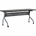 Lorell® Flip Top Training Table, 72"W, Espresso/Silver 1 thumbnail image