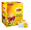 Lipton® Black Tea Vanilla Single-Serve K-Cups®, Carton Of 24