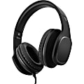 V7 Over-Ear Headphones with Microphone - Black - Stereo - Mini-phone (3.5mm) - Wired - 32 Ohm - 20 Hz - 20 kHz - Over-the-head, Over-the-ear - Binaural - 5.91 ft Cable - Noise Canceling - Black