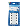 Redi-Tag® Permanent Index Tabs, 11-20, White, 8 Sets (24 Blank), Pack Of 104 Tabs 1 thumbnail image