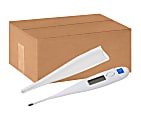 Medline Premier Oral Digital Stick Thermometers, White, Box Of 12