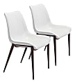 Zuo® Modern Magnus Dining Chair, White/Walnut