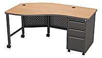 Balt Instructor Teacher's Desk II Desk, Oak/Black