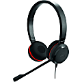 Jabra EVOLVE 20SE Headset - Stereo - USB - Wired - Over-the-head - Binaural - Supra-aural - Noise Canceling - Black 1 thumbnail image
