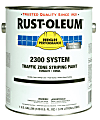 Rust-Oleum High-Performance 2300 System Inverted Striping Paint, 1 Gallon, Matte Yellow