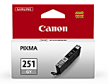 Canon® CLI-251 Gray Ink Tank, 6517B001