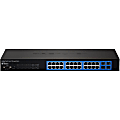TRENDnet 24-port Gigabit Layer 2 Switch - 24 Ports - Manageable - 2 Layer Supported - 1U High - Rack-mountable - Lifetime Limited Warranty