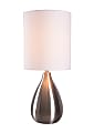 Kenroy Home Droplet Table Lamp, 29"H, White Shade/Antique Brass Base 1 thumbnail image