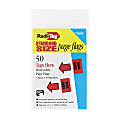 Redi-Tag Sign Here Red Arrow Page Flags - 50 - 1" x 1 11/16" - Rectangle - "SIGN HERE" - Red - Removable, Self-adhesive - 50 / Pack