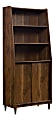 Sauder® Harvey Park 71"H 5-Shelf Bookcase With Doors, Grand Walnut 1 thumbnail image