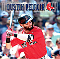 Turner Sports Monthly Wall Calendar, 12" x 12", Boston Red Sox Dustin Pedroia, January to December 2019
