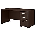 Bush Business Furniture Series C Components 60"W Office Computer Desk With 3-Drawer Mobile File Cabinet, Mocha Cherry, Standard Delivery 1 thumbnail image