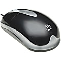 Manhattan Optical PS/2 Mouse with Scroll Wheel, 1000 dpi, Black/Silver 1 thumbnail image
