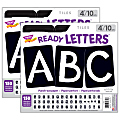 Trend 4" Uppercase Ready Letters, Black Tiles, 150 Letters Per Pack, Set Of 2 Packs 1 thumbnail image