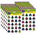 Teacher Created Resources® Stickers, Colorful Ladybugs, 120 Stickers Per Pack, Set Of 12 Packs