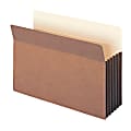 Smead® TUFF® Pocket File Pockets, 5 1/4" Expansion, 9 1/2" x 14 3/4", 30% Recycled, Dark Brown, Pack Of 10