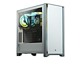 Corsair 4000D Tempered Glass Mid-Tower ATX Case - White - Mid-tower - White - Tempered Glass, Plastic, Steel - 4 x Bay - 2 x 4.72" x Fan(s) Installed - 0 - ATX Motherboard Supported - 17.20 lb - 6 x Fan(s) Supported 1 thumbnail image