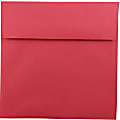 JAM Paper® Color Square Invitation Envelopes, 8-1/2" x 8-1/2", Gummed Seal, Red, Pack Of 25 Envelopes 1 thumbnail image