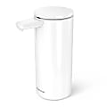 simplehuman Touch-Free Rechargeable Sensor Liquid Soap And Hand Sanitizer Dispenser, 14 Oz, White 1 thumbnail image