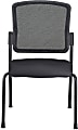 WorkPro® Spectrum Series Mesh/Vinyl Stacking Guest Chair with Antimicrobial Protection, Armless, Black, Set Of 2 Chairs, BIFMA Compliant 1 thumbnail image