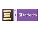 Verbatim 16GB Clip-it USB Flash Drive - Violet - 16GB - Violet 1 thumbnail image