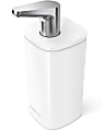 simplehuman Liquid Soap And Hand Sanitizer Pulse Pump, 10 Oz, White 1 thumbnail image