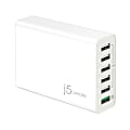 j5create 6-Port USB Quick Charge 3.0 Hub, 3.87"H x 1.06"W x 2.75"D, JUP60 1 thumbnail image