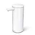 simplehuman Touch-Free Rechargeable Sensor Liquid Soap And Hand Sanitizer Dispenser, 9 Oz, White 1 thumbnail image