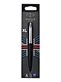 Parker Jotter XL Ballpoint Pen, Richmond Matte Black, Chrome Trim, Medium Point, Blue Ink 1 thumbnail image