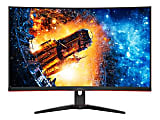 AOC Gaming C32G2E - LED monitor - gaming - curved - 32" - 1920 x 1080 Full HD (1080p) @ 165 Hz - VA - 250 cd/m² - 3000:1 - 1 ms - 2xHDMI, DisplayPort - black, red