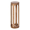 Kate and Laurel Dahl Wood Round Drink Table, 23"H x 8"W x 8"D, Natural