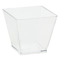 Amscan Mini Plastic Cubed Bowls, 3" x 3", Clear, 40 Bowls Per Pack, Set Of 2 Packs 1 thumbnail image