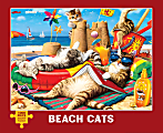 Willow Creek Press 1,000-Piece Puzzle, 26-5/8" x 19-1/4”, Beach Cats