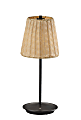 Adesso Andy LED Cordless Indoor/Outdoor Table Lamp, 15”H, Rattan Shade/Black Base 1 thumbnail image