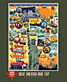 Willow Creek Press 1,000-Piece Puzzle, Great American Road Trip Vintage Travel Art Posters