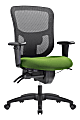 WorkPro® 9500XL Series Big & Tall Ergonomic Mesh/Premium Fabric Mid-Back Chair, Black/Lime, BIFMA Compliant 1 thumbnail image