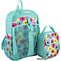 Fuel Deluxe Lunch Bag And Backpack Set, Turquoise Floral