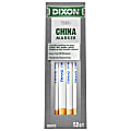Dixon® Phano® China Markers, White, Presharpened, Pack of 12 1 thumbnail image